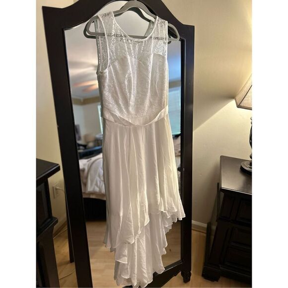 NEW Lace Short Bridesmaid Dress Cap Sleeve Cocktail L - Picture 1 of 4